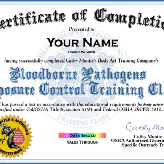Bloodborne Pathogen Certification