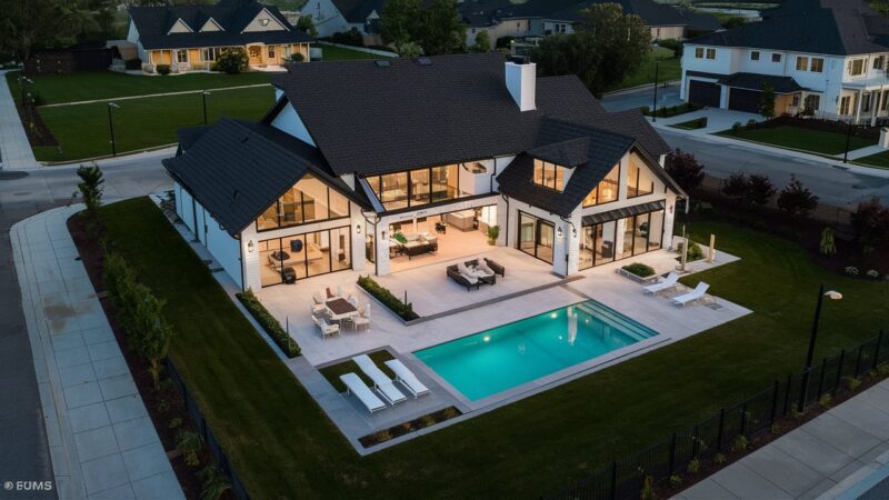 House with a pool